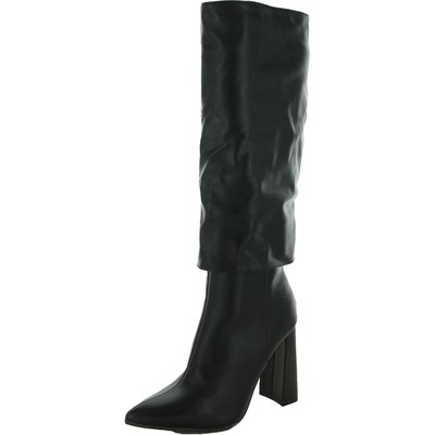 

Женские черные сапоги до колена Journee Collection Shoes 8 Medium (B,M) BHFO 9788, Черный, 003637