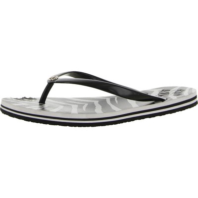 

Черные женские шлепанцы Kate Spade New York 9, средние (B,M) BHFO 9595, Zebra white/black
