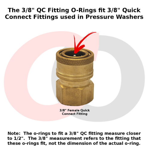 Captain O-Ring - Power Pressure Washer O-Rings for 3/8