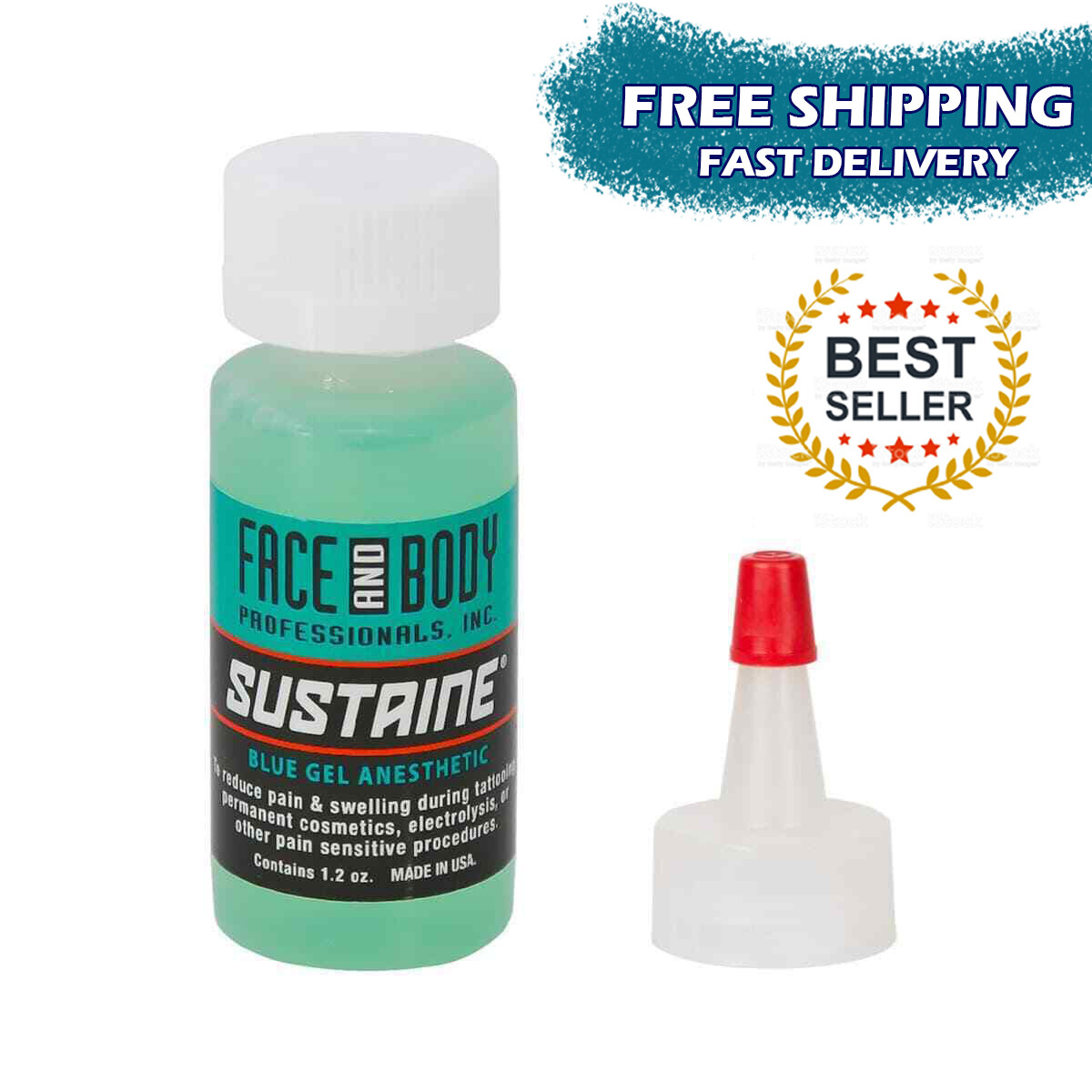 New Tattoo Numbing Sustaine Face And Body Blue Gel Semi Permanent