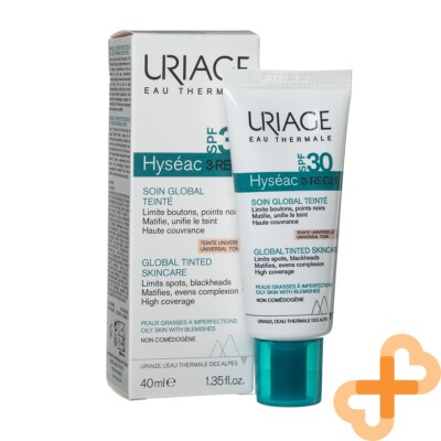 Uriage Hyseac 3 Regul SPF 30 With Colour Limits Spots Blackheads Matifies 40ml