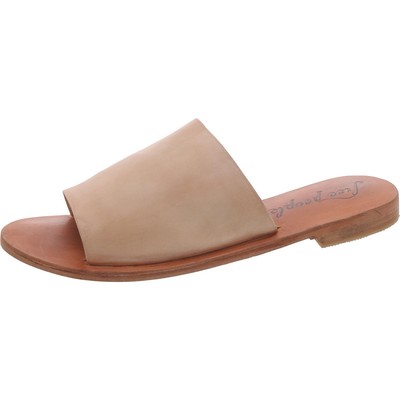 Женские босоножки-горки Free People Womens Vicente из кожи с открытым носком, BHFO 1752