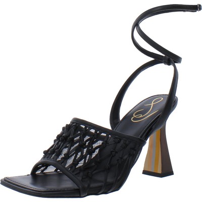 

Женские туфли на каблуке с квадратным носком Sam Edelman Candice из искусственной кожи BHFO 9343, Black nappa, Candice