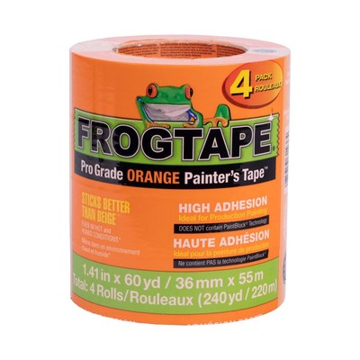 Orange Painter s Tape for Interior and Exterior Applications, 1.41'' x 60 yard...