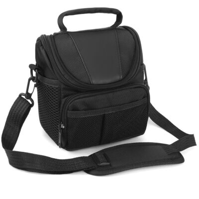 Black Camera Protective Bag Shoulder Pouch Zipper Case for Nikon Canon Sony DSLR