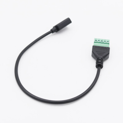 10x USB 3.1 C Female to 5 Pin Screw Connector Shield Terminal Plug Adapter Cable