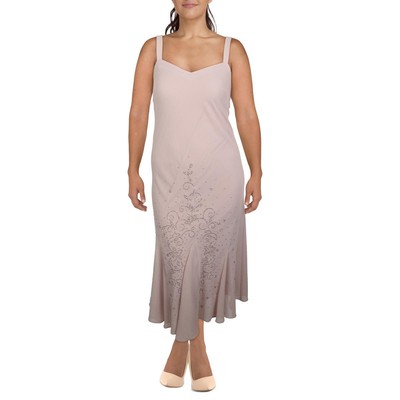 

R-M Richards Женское розовое платье для матери невесты с украшением  BHFO 0143, Mauve