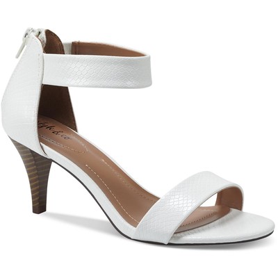 Style & Co. Womens Paycee  White Dress Sandals Shoes 10 Medium (B,M) BHFO 0289