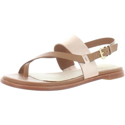 

Женские сандалии Cole Haan Anica Brown с ремешком на пятке 8, средний (B,M) BHFO 7967, Pecan/rose gold metal, Anica