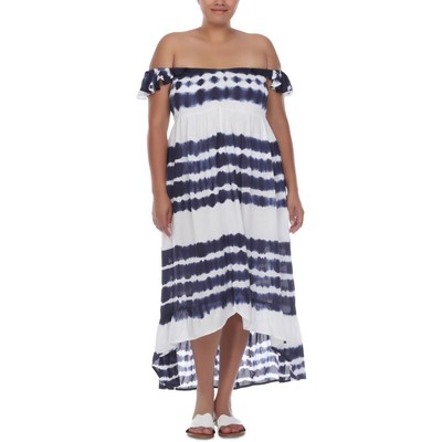 Женское темно-синее платье-футляр Raviya с узором в виде галстука-красителя плюс 2X BHFO 4184