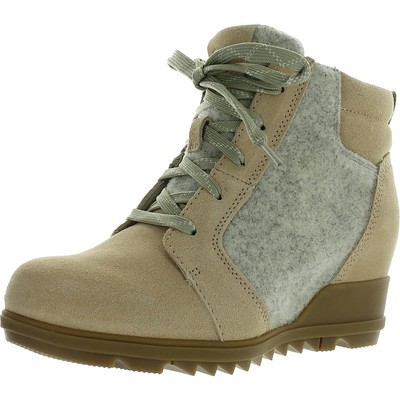 

Женские замшевые ботильоны Sorel Evie на шнуровке с миндалевидным носком BHFO 6495, Ceramic/natural, Evie