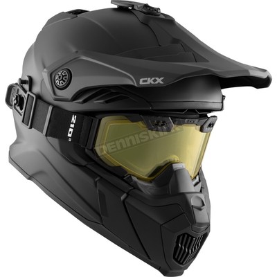 CKX Matte Black Titan Air Flow Backcountry Helmet w/210° Goggle - 509742