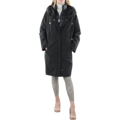 

Tahari Womens Hailey Cold Weather Стеганый плащ Верхняя одежда Plus BHFO 3813, Черный, Hailey