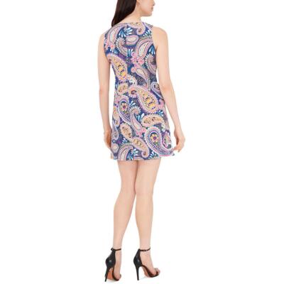 

Женское синее короткое повседневное мини-платье с пейсли MSK  BHFO 4420, Rio denim