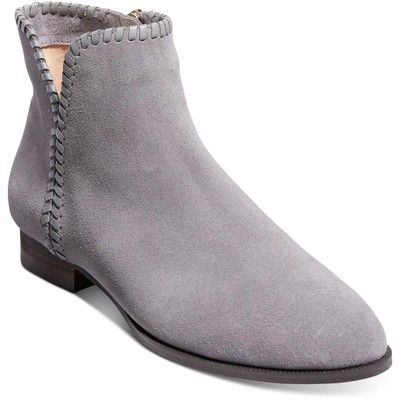Jack Rogers Womens Raegan Gray Suede Ankle Boots Shoes 6 Medium (B,M) BHFO 4941