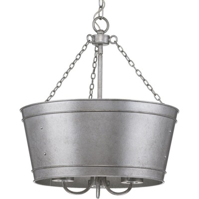Progress Lighting P500227 Galveston 3 Light 18''W Outdoor Drum - Galvanized