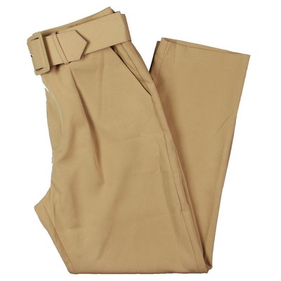 

Женские бежевые укороченные мешковатые классические брюки English Factory  BHFO 3723, Tan