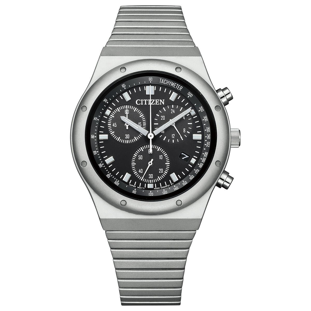 Pre-owned Citizen Collection Record Label 1984 Chronograph At2540-57e Eco Drive Watch 2023