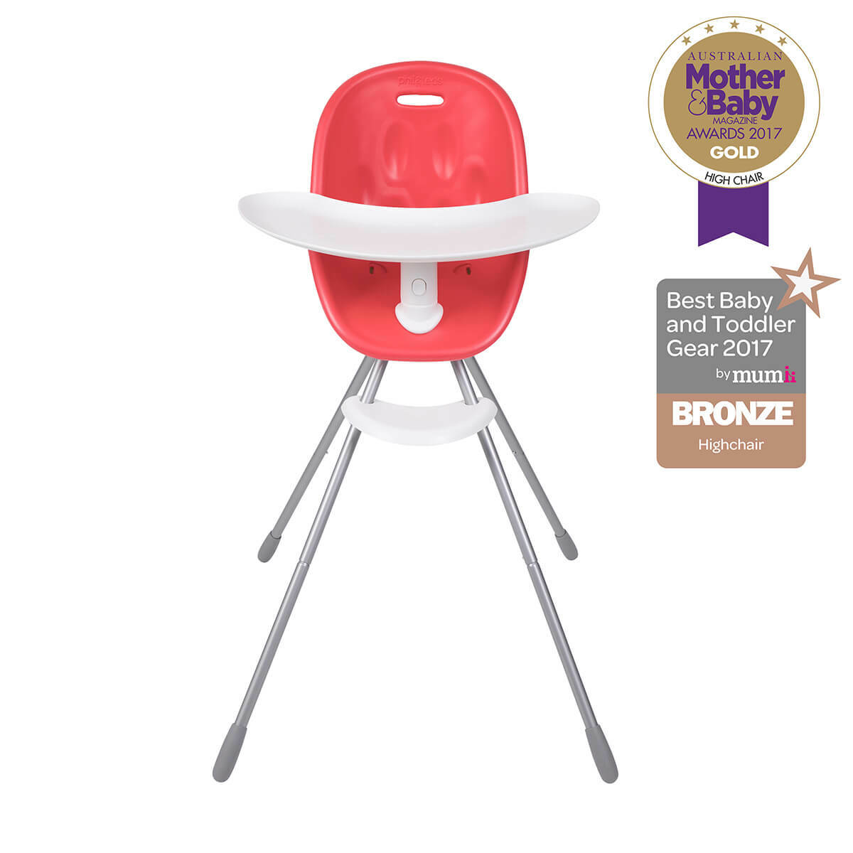 Phil&Teds Poppy High Chair - Cranberry
