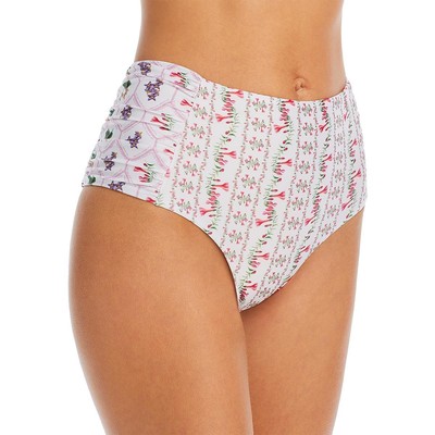 Женские плавки Capittana Isa peruian flower белого цвета с отделяющимся низом S BHFO 5607