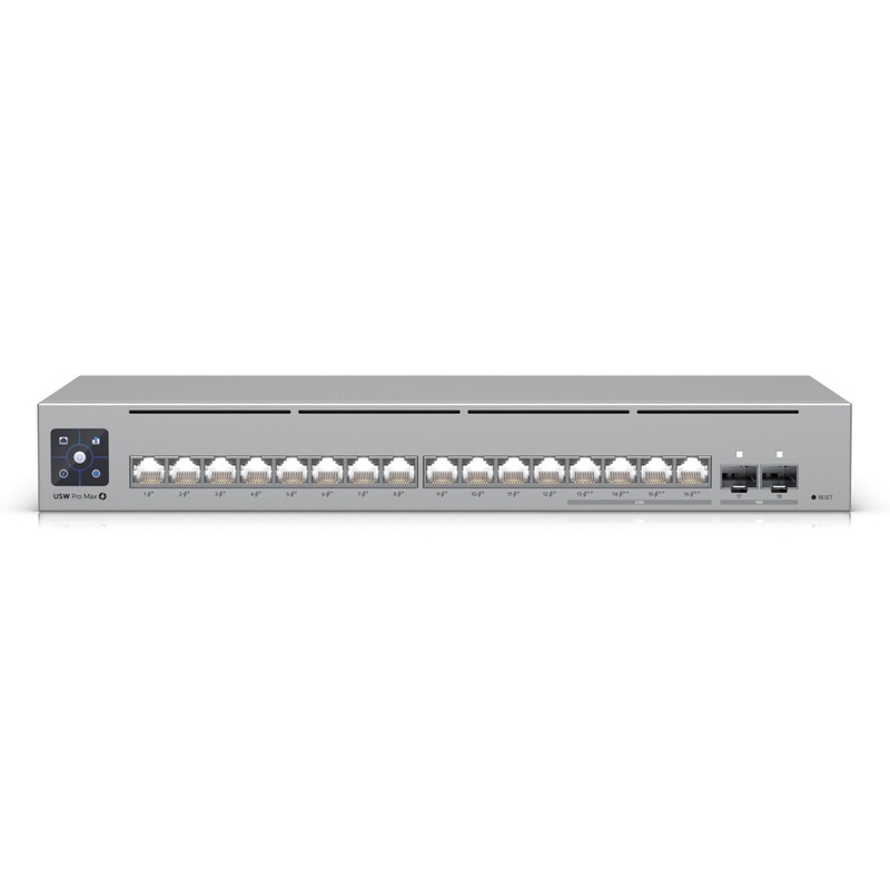 Ubiquiti Pro Max 16 Poe Managed Switch 2x 10g Sfp+, 4x 2.5gbe (Poe++), 12x 1gbe