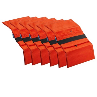 Пустой седельный мешок с песком Flashpoint, нейлон Cordura — (вместимость 18 фунтов, оранжевый) 6 шт. в упаковке