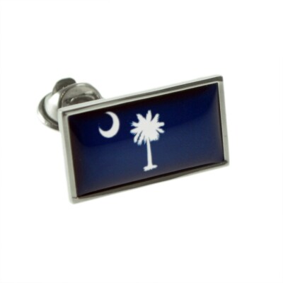 USA American SOUTH CAROLINA State Flag Lapel Pin Badge XOMTP000 - SOUTH CAROLINA