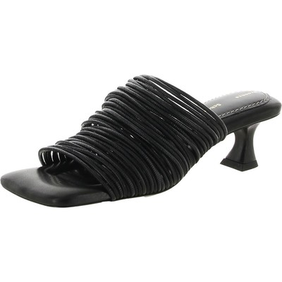 

Proenza Schouler Женские кожаные туфли Rolo с ремешками и квадратным носком на каблуке BHFO 3586, Rolo