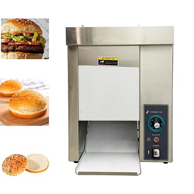 Commercial Electric Hamburger Baking Machine Burger Bread Toaster Adjustable