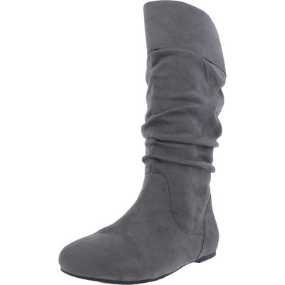 

Journee Collection Женские серые полусапоги до середины икры Туфли 9 Medium (B,M) BHFO 1441, Grey