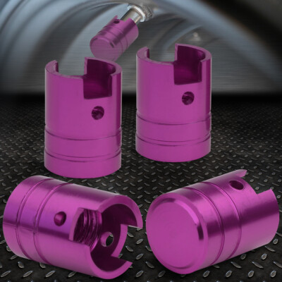 4ШТ АЛЮМИНИЕВОЕ КОЛЕСО/ШИНА/ОБОД ПОРШЕНЬ КРЫШКА ВОЗДУШНОГО ОТВЕРСТИЯ КРЫШКА ШТОКА КЛАПАНА 17 ММ ФИОЛЕТОВЫЙ