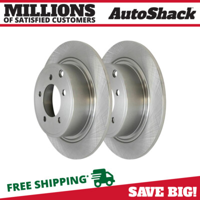 Rear Brake Rotors Pair 2 for Jeep Patriot Compass Dodge Avenger Chrysler 200 V6