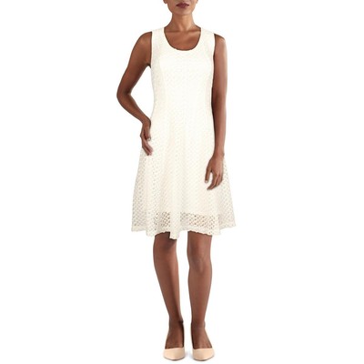 Signature By Robbie Bee Womens Lace Cocktail Fit & Flare Dress Petites BHFO 9981