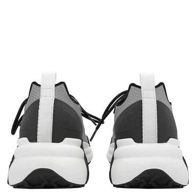 Pre-owned Moncler Ladies Compassor Galaxis Lace-up Sneakers In White