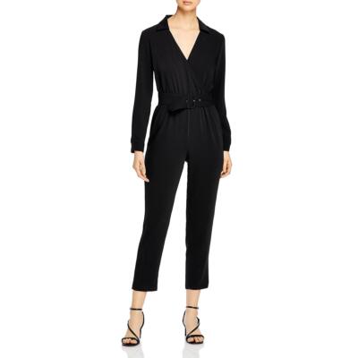 

Женский черный креповый комбинезон с V-образным вырезом Cupcakes and Cashmere  BHFO 8811