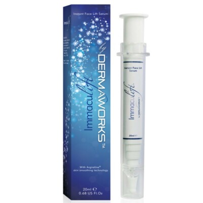 IMMACULIFT Instant Eye Lift, Facelift Serum by DERMAWORKS. Best Wrinkle Remover.