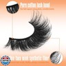 Kiromiro Mink Lashes False Eyelashes 18mm 3D Volume Cat Eye Lashes Faux Mink Eyelash Wispy Fake Eyelashes Thick Strips Lash Pack, 7 Pairs