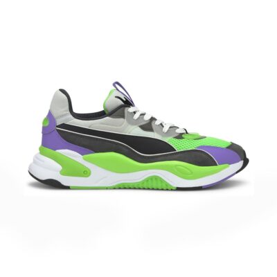 PUMA Men's Rs-2K Internet Exploring Dark Shadow/Fluo Green Sneakers 37330902