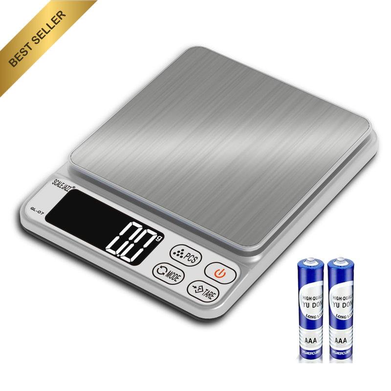 Mini Digital Scale 3Kg/0.1, Kitchen Scale, Food Scale, Coffee Scale, 7Units, Aut