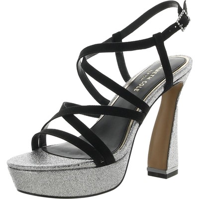 

Kenneth Cole New York Женские сандалии на платформе с металлическим тиснением BHFO 8646, ALLEN