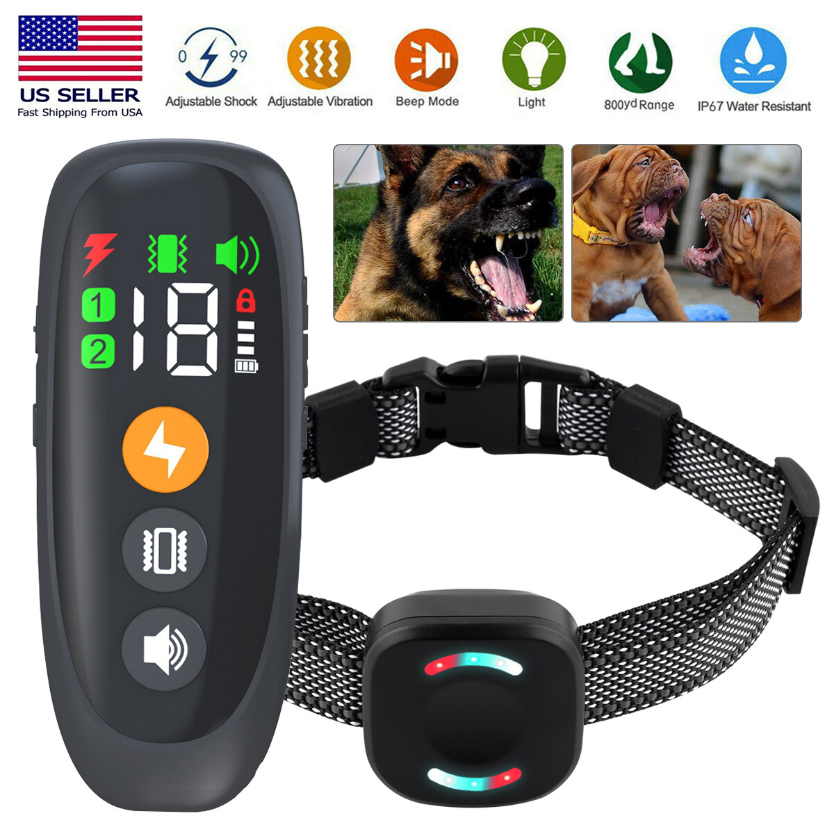 Containment System Shock Collar Waterproof Us