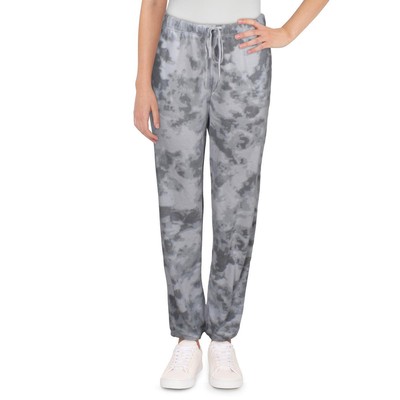 2LIV Женские синие эластичные брюки для бега трусцой с принтом Tie-Dye, L BHFO 6942