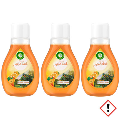 Air Wick Aktiv Anti Tabac Lufterfrischer Orange Zeder 375 ml 3er Pack