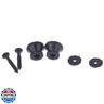 Musiclily Metal Guitar Small Strap Buttons End Pins for Fender Style Acoustic Electric Guitar Bass Ukulele,Black(Pack of 2)
