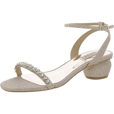 Женские туфли Badgley Mischka с ремешком на щиколотке Tarika Gold 7 среднего размера (B,M) BHFO 7172