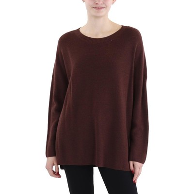 Женский коричневый свитер с круглым вырезом в рубчик от Eileen Fisher, топ плюс 1X BHFO 0890