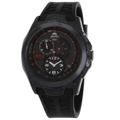 Мужские часы Orient Speedtech ERS с хронографом и черным циферблатом SKT00003B