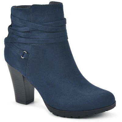 

Белые горные женские синие ботильоны Spade 8 Medium (B,M) BHFO 6501, Midnight/suedette