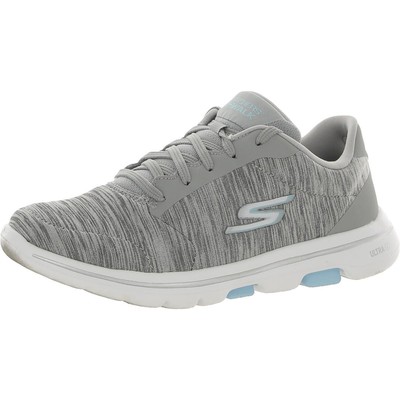 Женские прогулочные туфли Skechers Go Walk 5-True Grey 7 Medium (B,M) BHFO 3923, Gray/light blue
