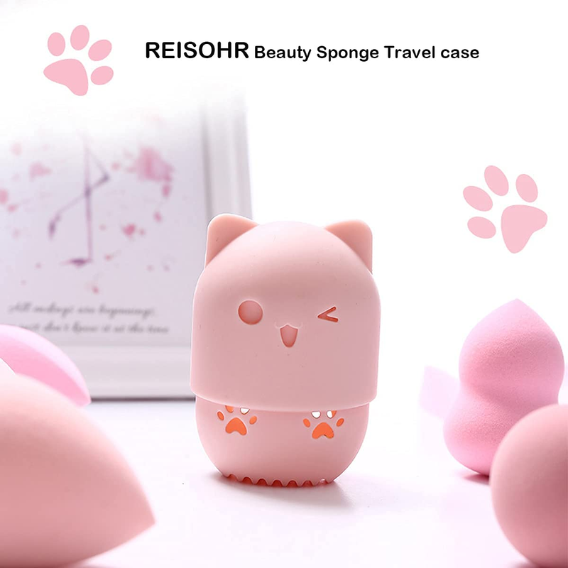 Makeup Sponge Holder, Beauty Sponge Holder + Makeup Blender Travel Case Beauty S